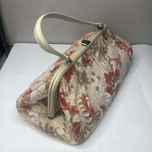Verdi Extra Large Structured Tapestry Vintage 1950’s Handbag Made in USA
